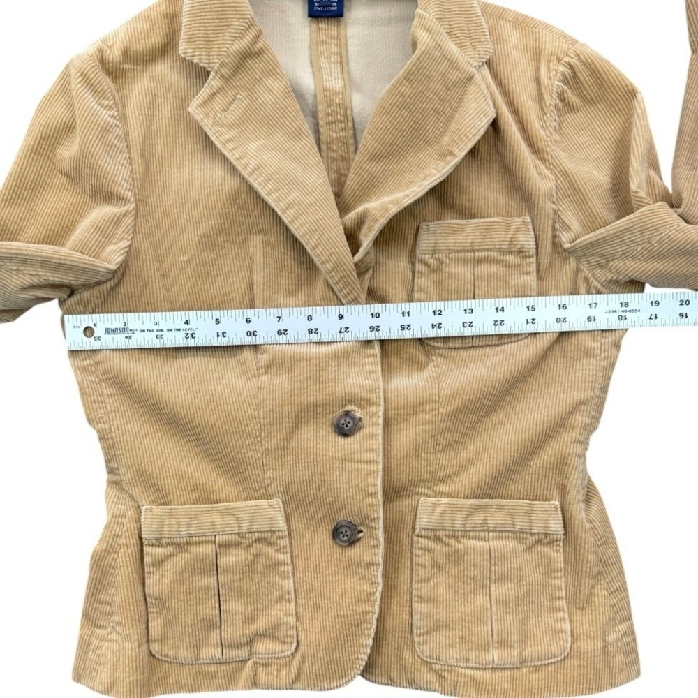 Vtg Ralph Lauren Sport Corduroy Blazer Tan Jacket 14 - Picture 9 of 10
